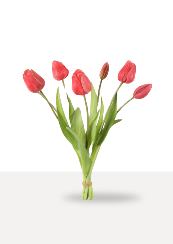 roze zijden tulpen