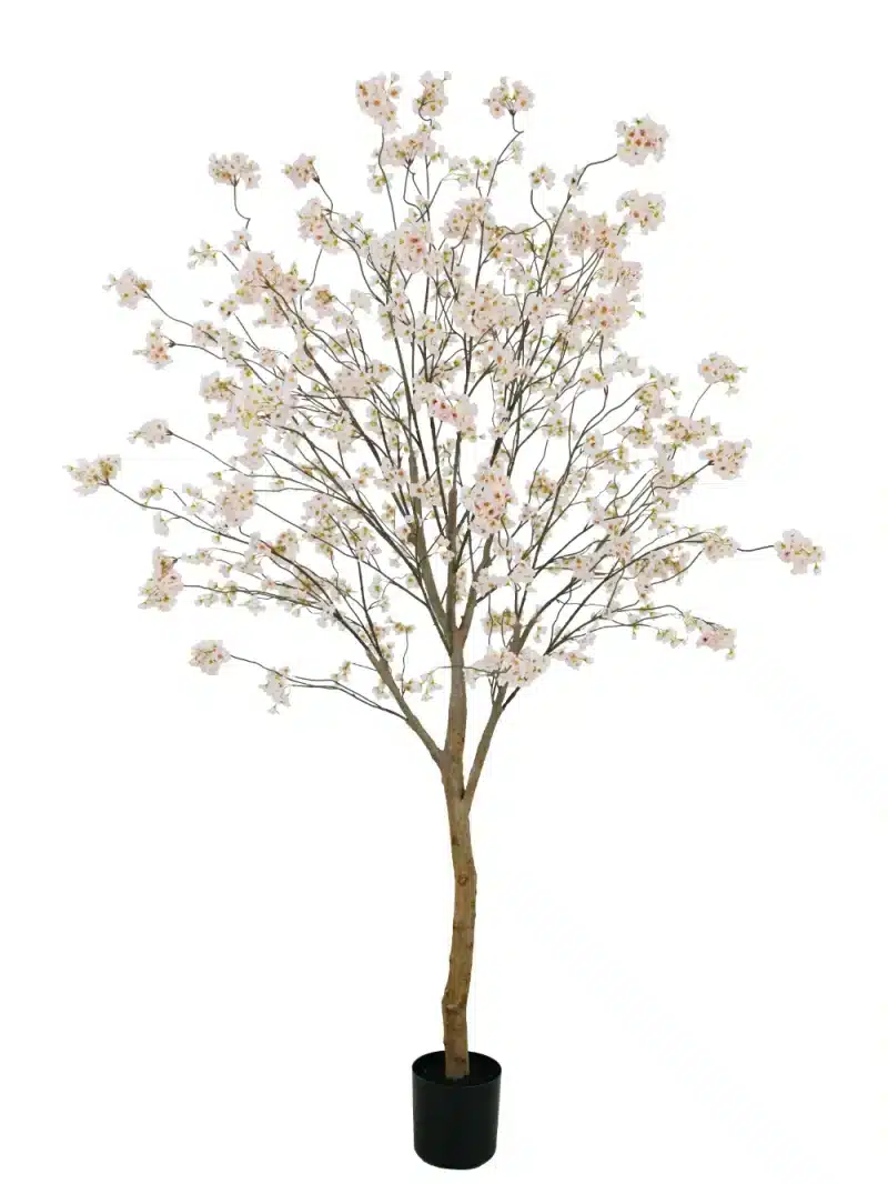Bloesem boom roze op een echte houten stam 180 cm
