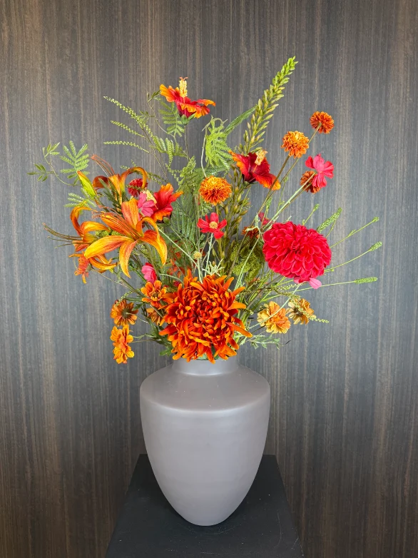 zijden bloemen boeket Merel