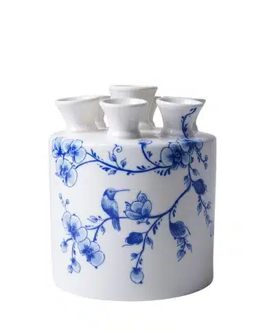 Tulpenvaasje orchidee Delftsblauw - H16 cm