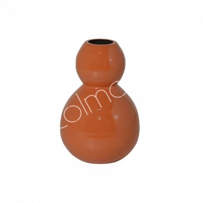 Vaas bobbel oranje - small - H21 cm