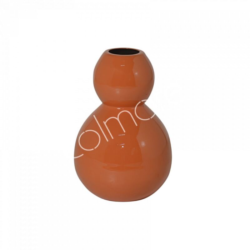 Vaas bobbel oranje - small - H21 cm