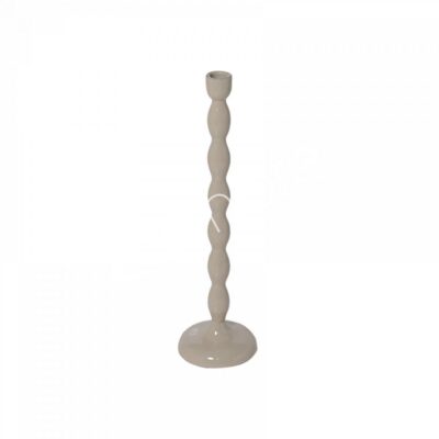 Kandelaar beige medium 12x40 cm