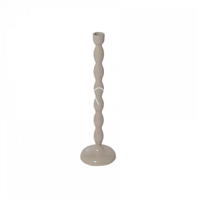 Kandelaar beige medium 12x40 cm