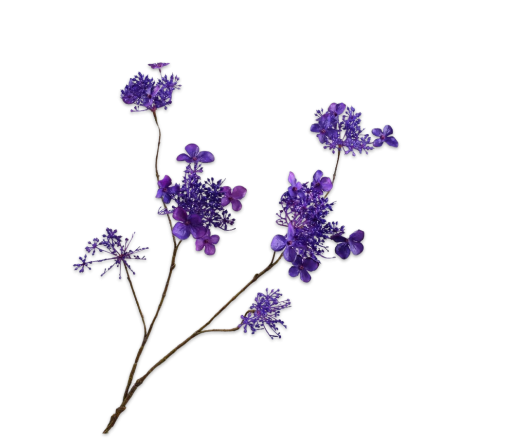 kunst hortensia paars