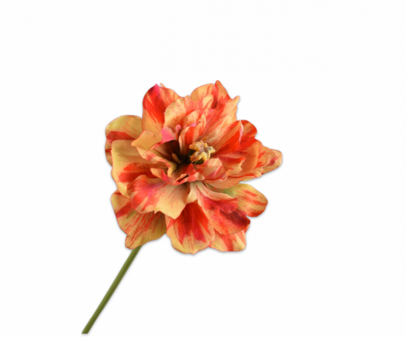 Tulp geel/rood Silk-ka H69 cm