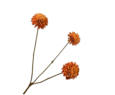 Dahlia tak oranje Silk-ka - H65 cm