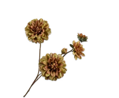 Dahlia tak groen Silk-ka - H70 cm