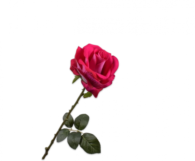 Roos roze Silk-ka - H64 cm