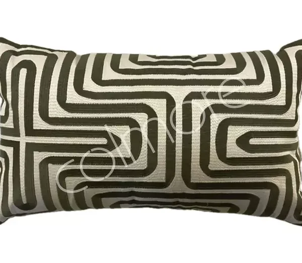 kussen beige groen