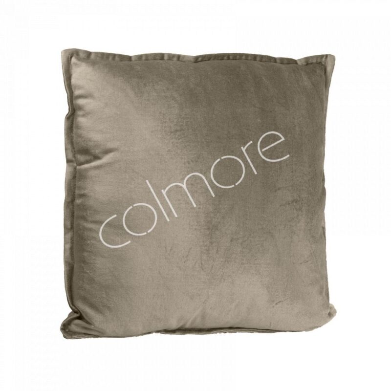Kussen taupe velvet 50x50 cm
