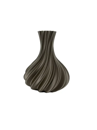 3d geprinte vaas tortuga brons S - H18 cm