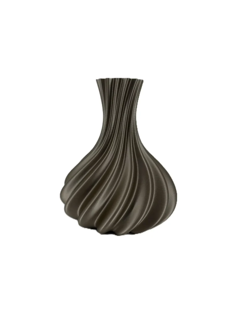 3d geprinte vaas tortuga brons S - H18 cm