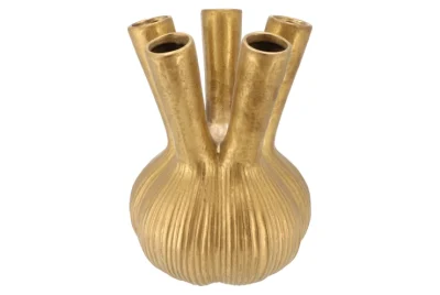 Knoflook vaas goud - large - H35 cm