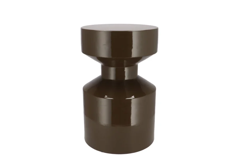 Bijzettafel Sefora groen/bruin - H38 cm