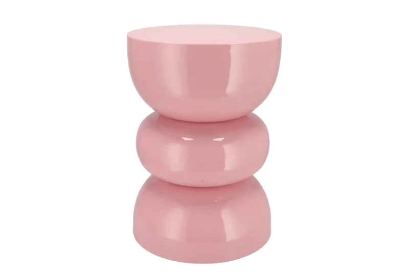 Bijzettafel Sefora licht roze - H45 cm