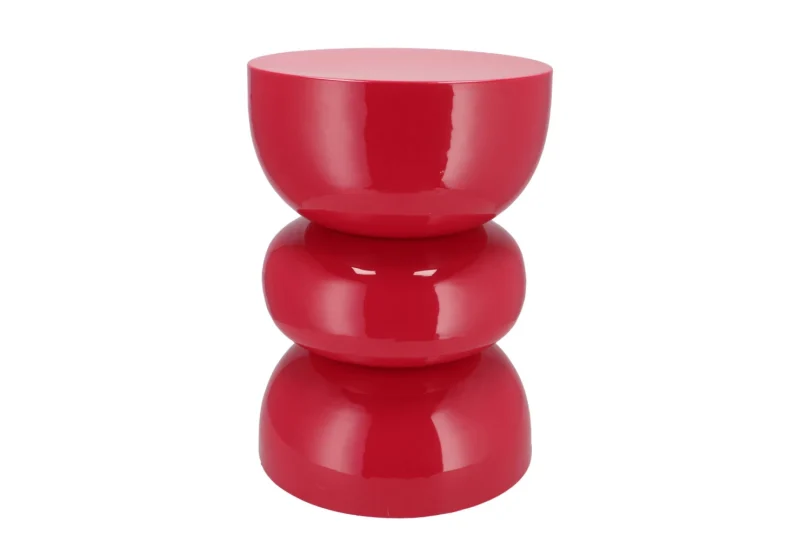 Bijzettafel Sefora rood/roze - H45 cm