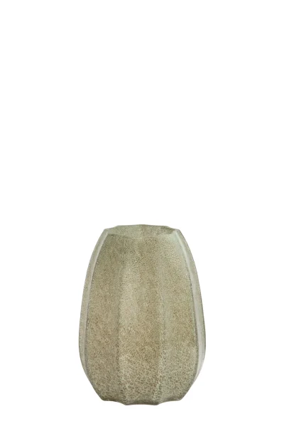 Vaas Bradley grijs groen glas 44 cm