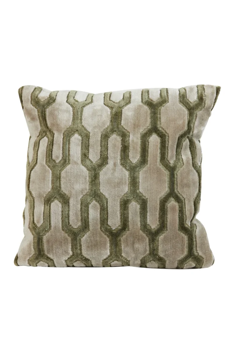 beige groen kussen