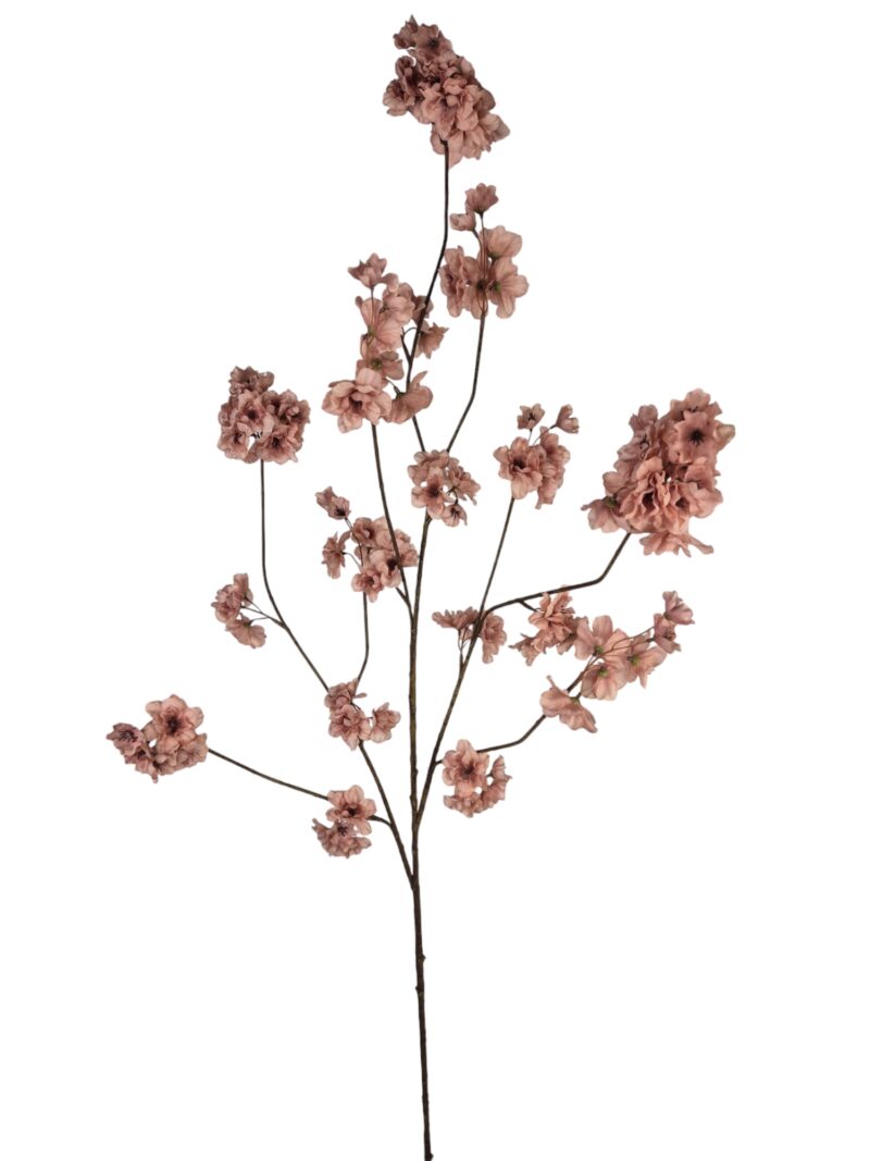 Bloesem prunus malaga spray taupe rosé - H126 cm