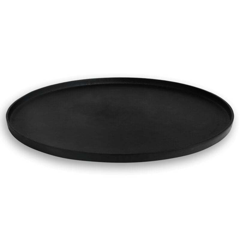 Dienblad zwart rond