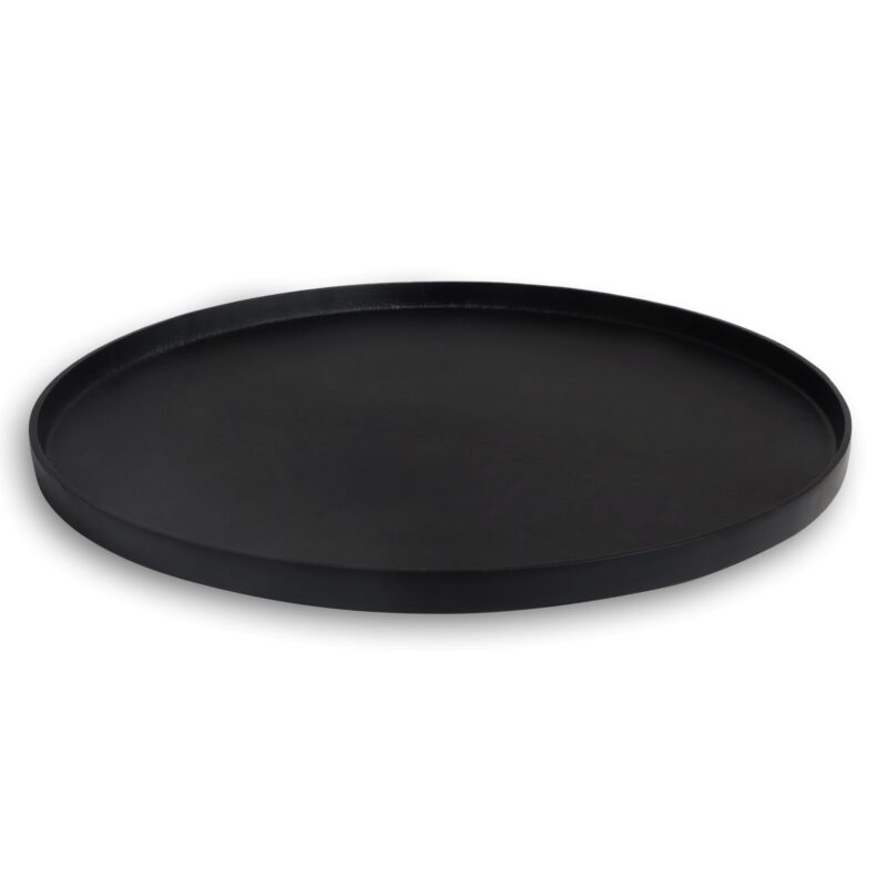 Dienblad zwart rond