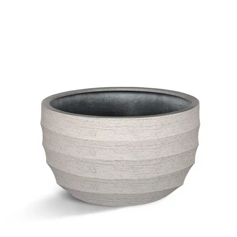 Bloempot Bordo new egg pot low - zand - H47 cm