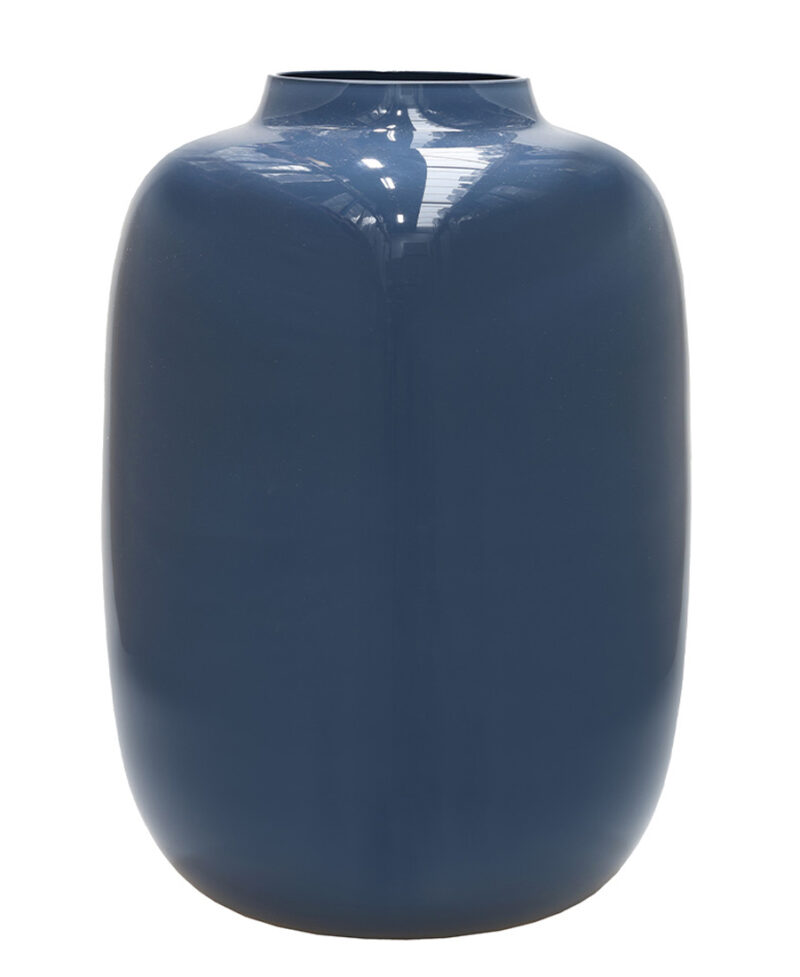 Vaas Artic - donker blauw - H35 cm