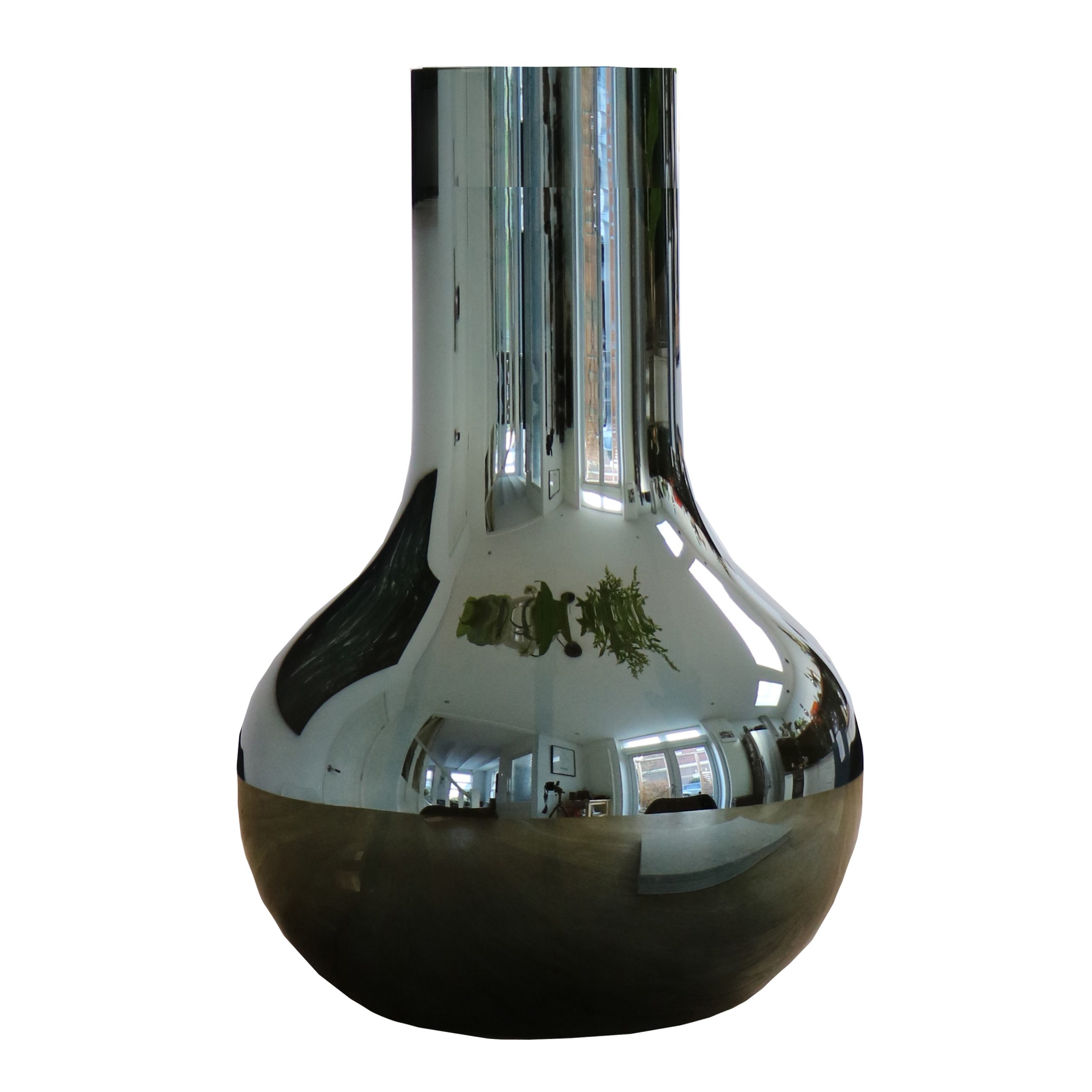 Glossy spiegel vaas Siem hoogte 37 cm