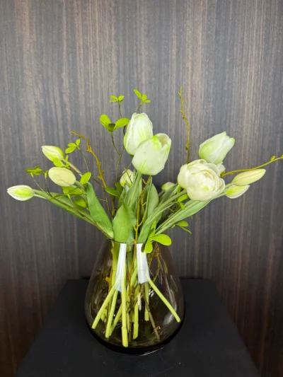 wit tulpen boeket