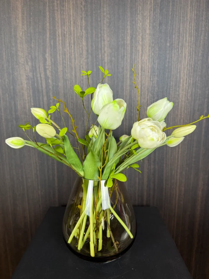 wit tulpen boeket