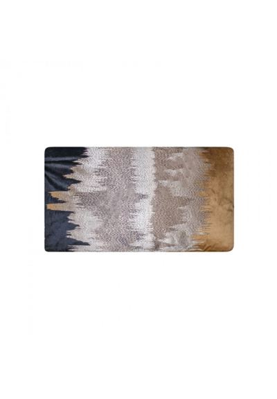 Kussen zwart/zilver/goud 60x35 cm