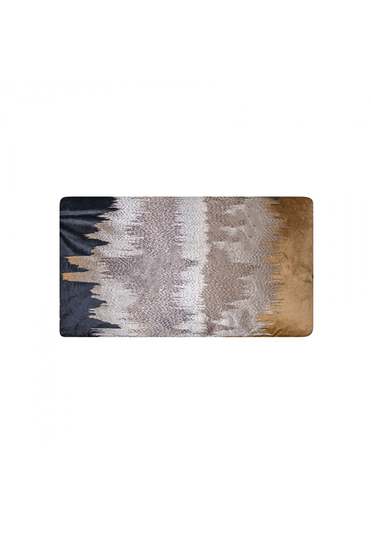 Kussen zwart/zilver/goud 60x35 cm