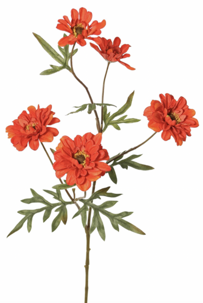 Chrysant rood 75 cm
