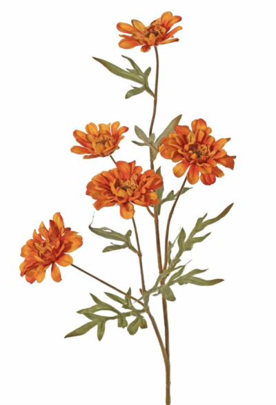 Chrysant oranje 75 cm