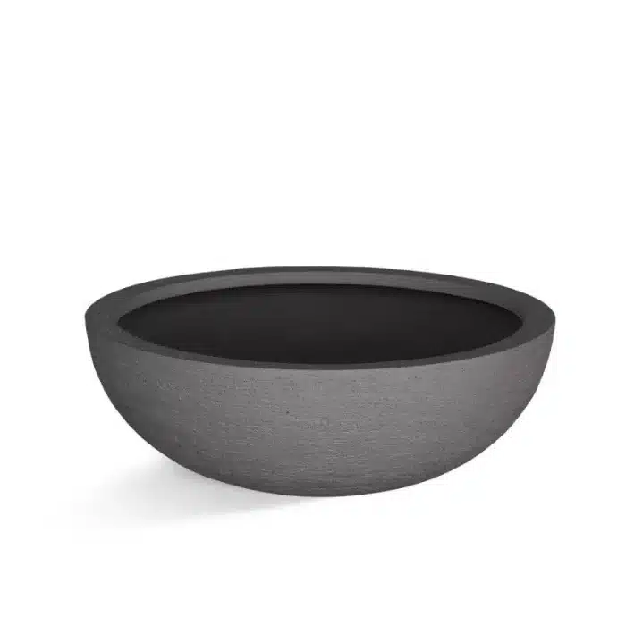 Bloempot Terreno schaal - as bruin - H18 cm
