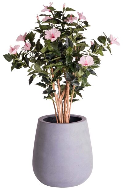 hippe grijze bloempot