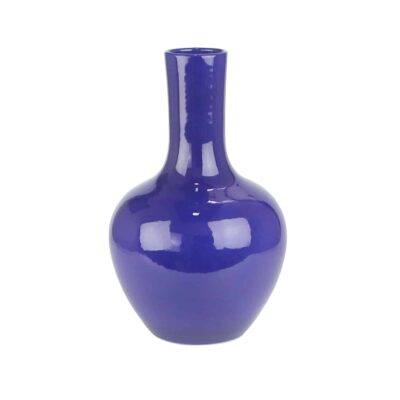 Blauwe body vaas -H35