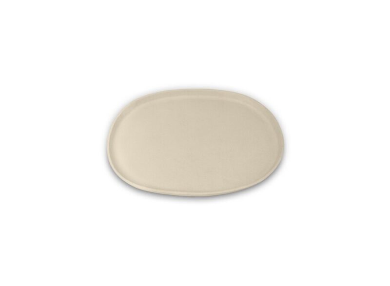 Dienblad ovaal beige small 51x40 cm