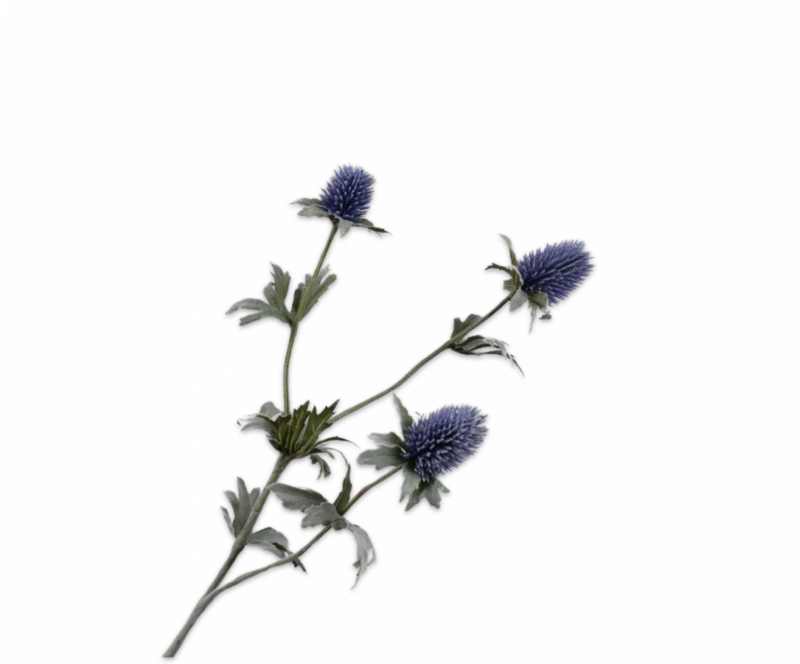 Distel tak blauw 78 cm Silk-ka