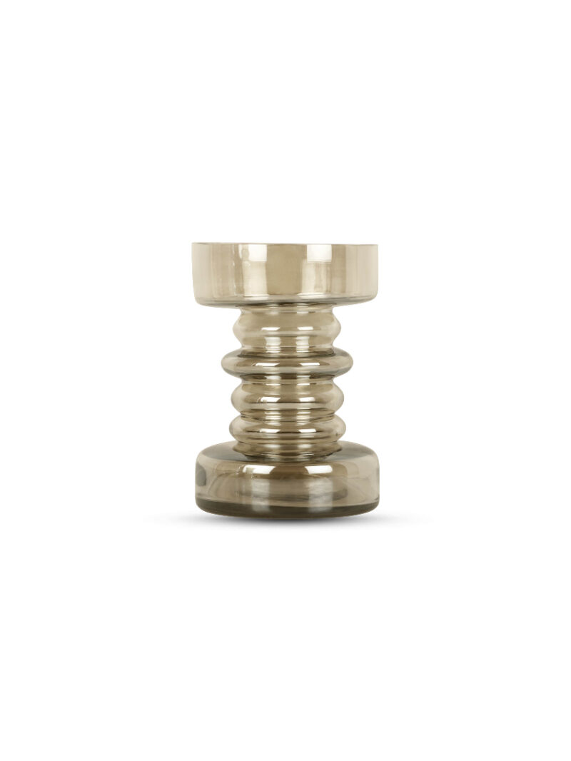 bombyxx glazen kandelaar - extra small - H15 cm