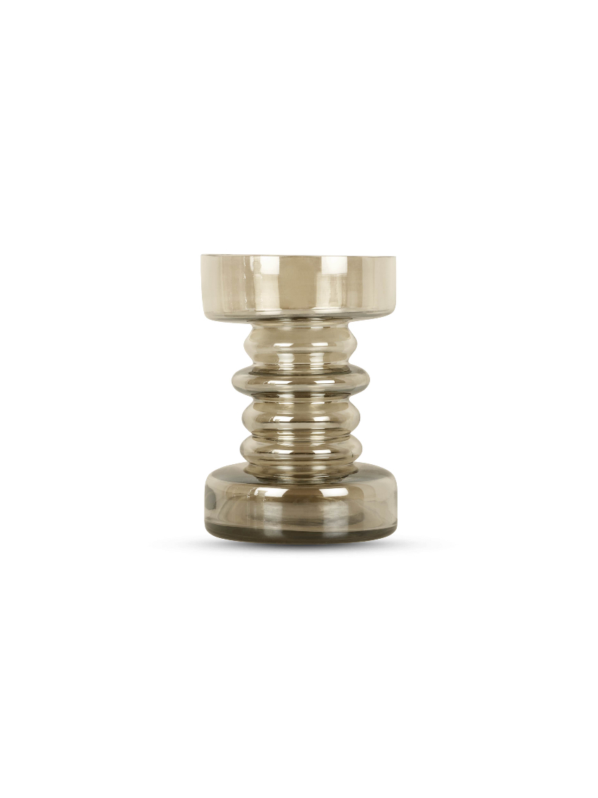 bombyxx glazen kandelaar - extra small - H15 cm