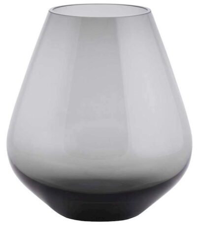 grijs glas waxinelicht