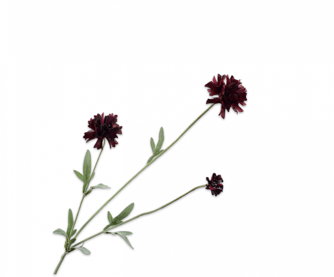 Korenbloem tak bordeaux paars 65 cm Silk-ka