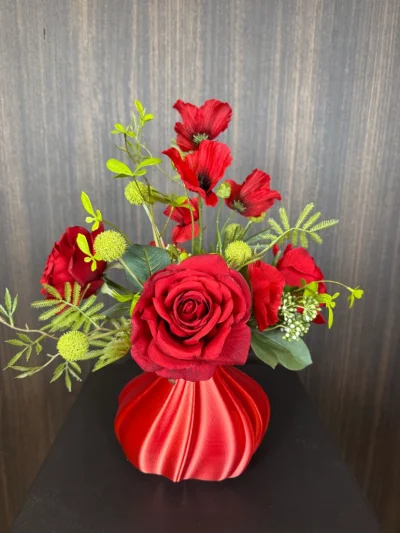 Zijdenbloemen boeket Joke - inclusief vaasje
