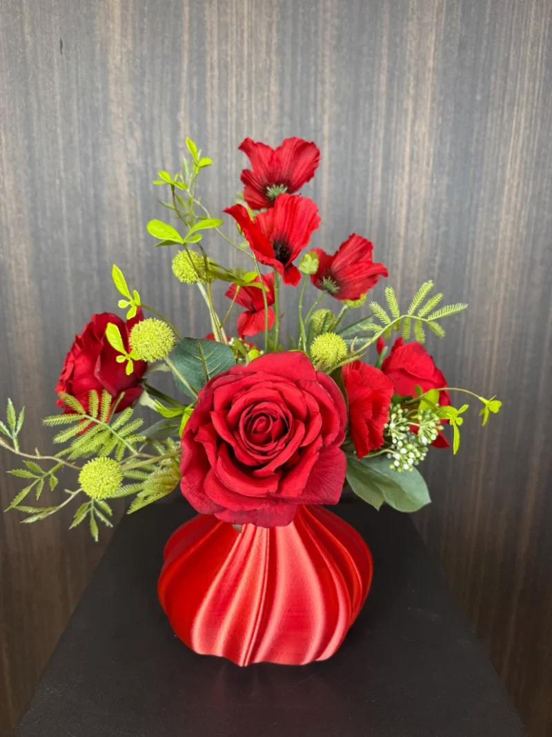 Zijdenbloemen boeket Joke - inclusief vaasje