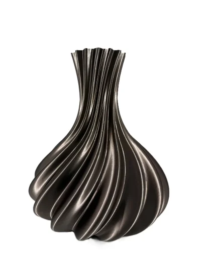 3d geprinte vaas tortuga brons L - H50 cm