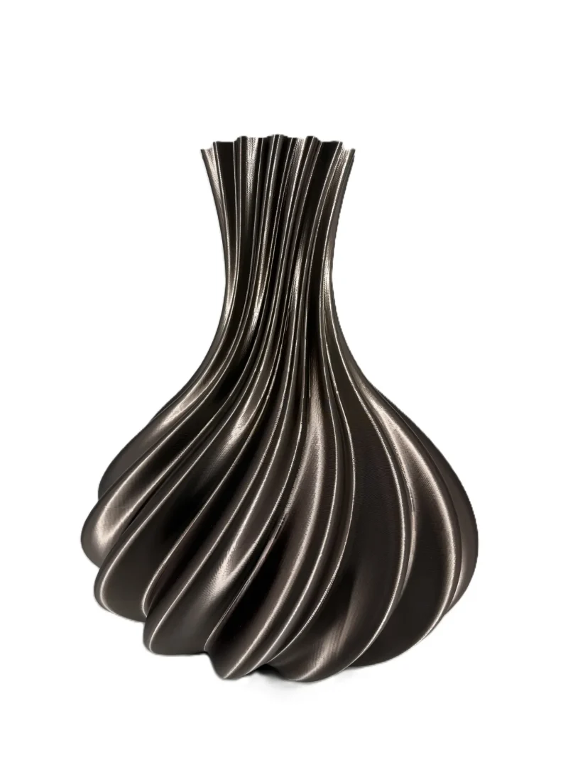 3d geprinte vaas tortuga brons L - H50 cm