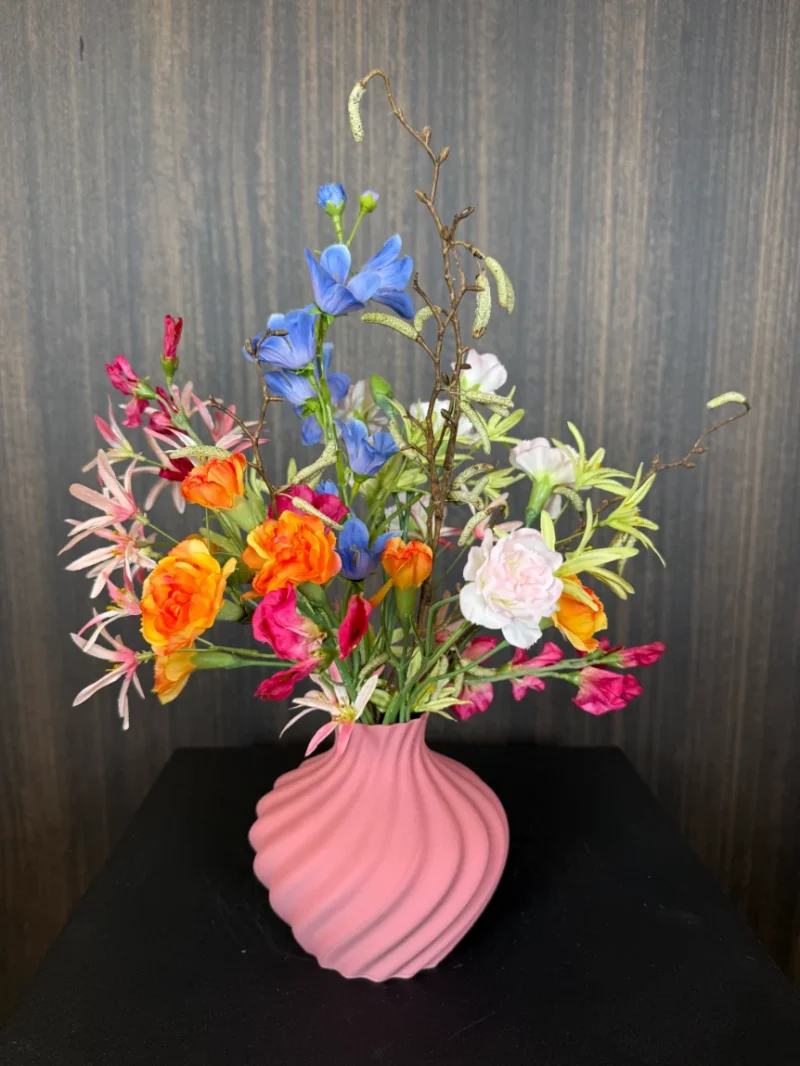 Kunstbloemen boeketje Prijnie - inclusief vaasje