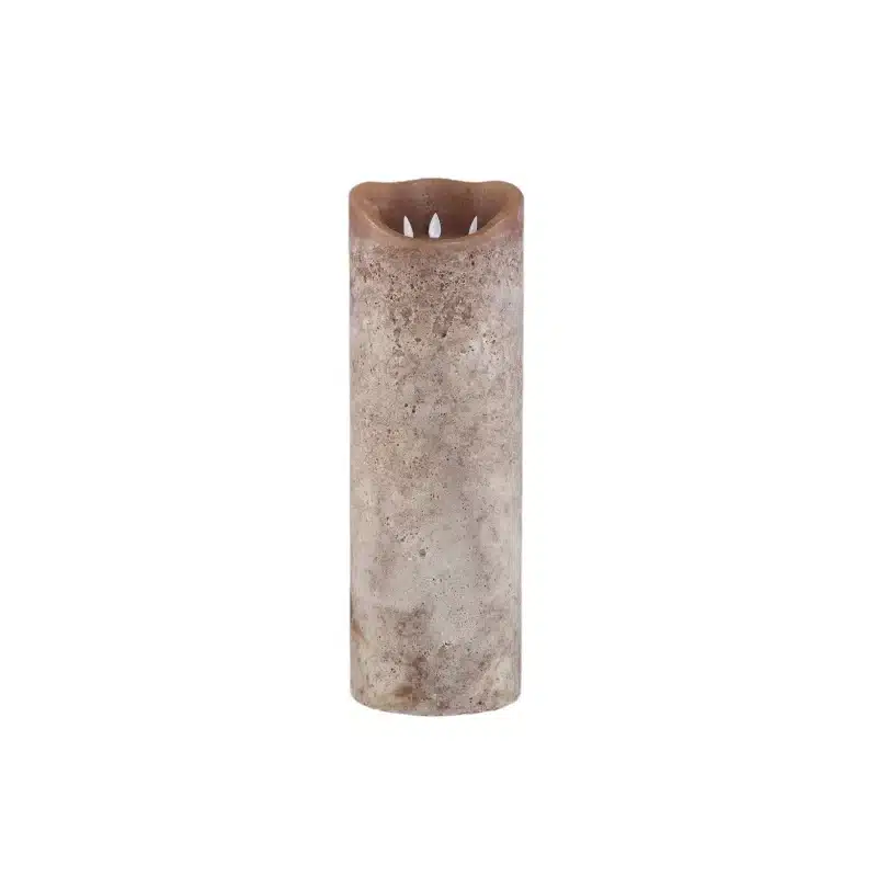 bruine wax led kaars